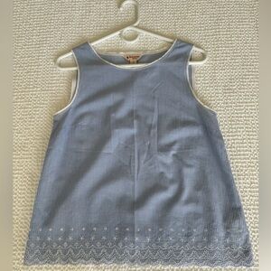 Brooks Brothers Blue and White Striped Sleeveless Top / Blouse